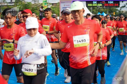 Race photo from CISANGKAN KBP CITY RUN 2025
