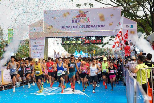 Race photo from CISANGKAN KBP CITY RUN 2025