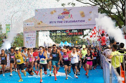 Race photo from CISANGKAN KBP CITY RUN 2025
