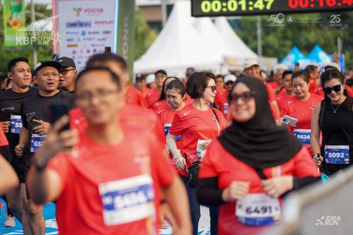 Race photo from CISANGKAN KBP CITY RUN 2025