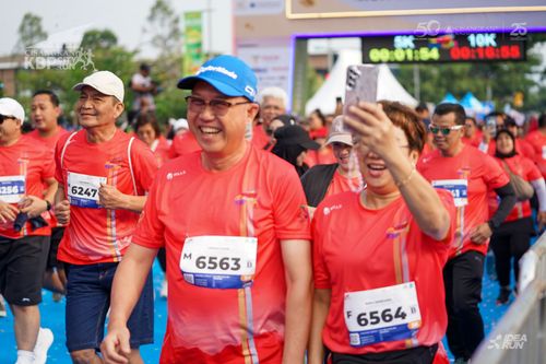 Race photo from CISANGKAN KBP CITY RUN 2025