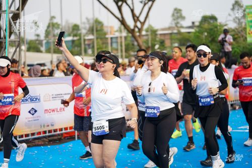 Race photo from CISANGKAN KBP CITY RUN 2025