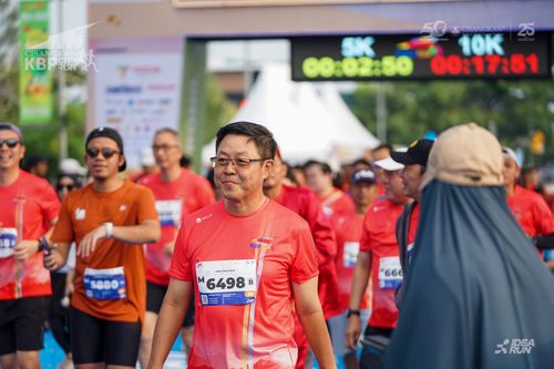 Race photo from CISANGKAN KBP CITY RUN 2025