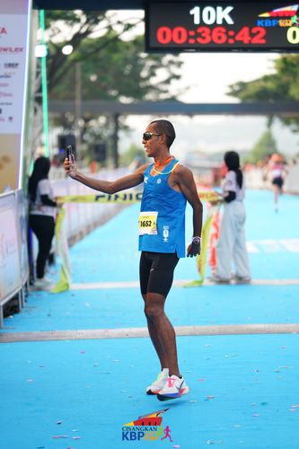 Race photo from CISANGKAN KBP CITY RUN 2025