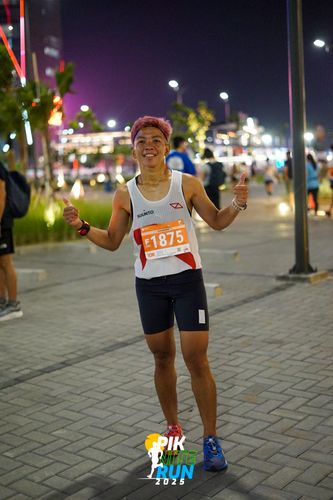 Race photo from PIK NITE RUN 2025