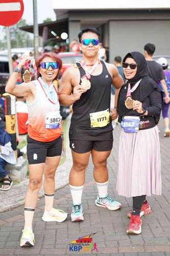 Race photo from CISANGKAN KBP CITY RUN 2025