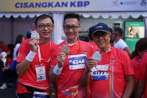 Race photo from CISANGKAN KBP CITY RUN 2025