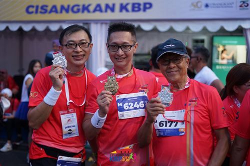 Race photo from CISANGKAN KBP CITY RUN 2025