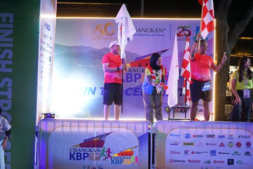 Race photo from CISANGKAN KBP CITY RUN 2025