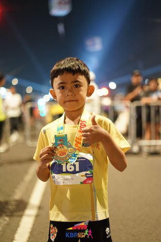 Race photo from CISANGKAN KBP CITY RUN 2025