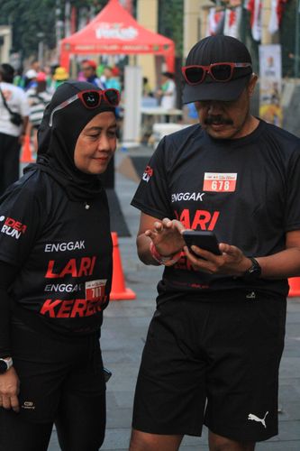 Race photo from Soft Launching Buku "Enggak Lari, Enggak Keren" & IdeaRun