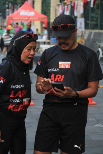 Race photo from Soft Launching Buku "Enggak Lari, Enggak Keren" & IdeaRun