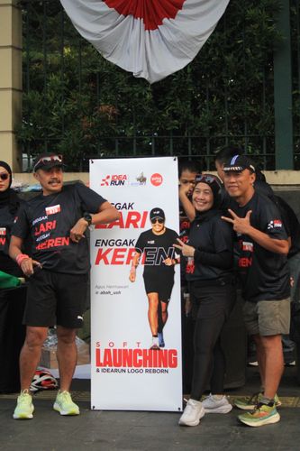 Race photo from Soft Launching Buku "Enggak Lari, Enggak Keren" & IdeaRun