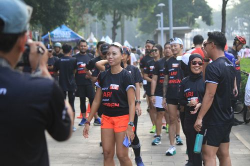 Race photo from Soft Launching Buku "Enggak Lari, Enggak Keren" & IdeaRun