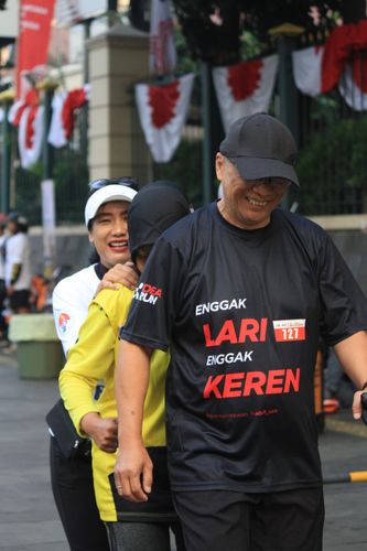 Race photo from Soft Launching Buku "Enggak Lari, Enggak Keren" & IdeaRun