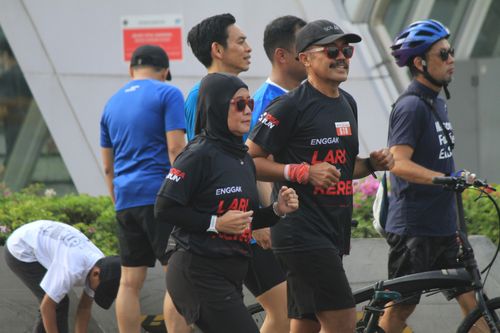 Race photo from Soft Launching Buku "Enggak Lari, Enggak Keren" & IdeaRun