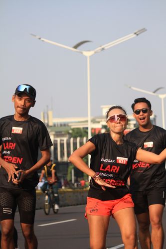Race photo from Soft Launching Buku "Enggak Lari, Enggak Keren" & IdeaRun