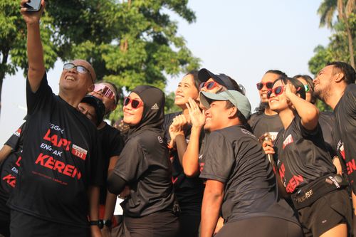 Race photo from Soft Launching Buku "Enggak Lari, Enggak Keren" & IdeaRun