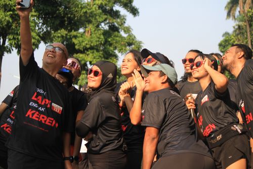 Race photo from Soft Launching Buku "Enggak Lari, Enggak Keren" & IdeaRun