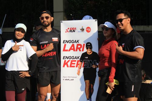Race photo from Soft Launching Buku "Enggak Lari, Enggak Keren" & IdeaRun