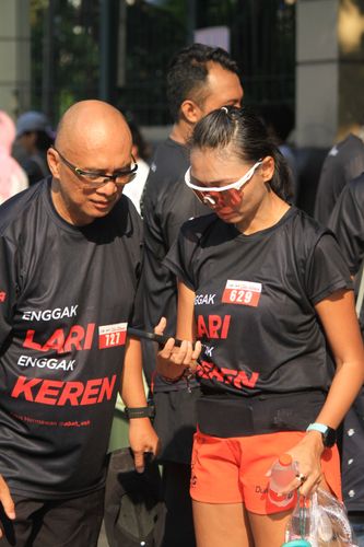 Race photo from Soft Launching Buku "Enggak Lari, Enggak Keren" & IdeaRun