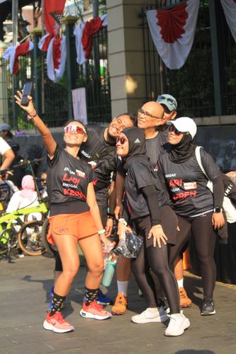 Race photo from Soft Launching Buku "Enggak Lari, Enggak Keren" & IdeaRun