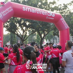 Race photo from SMARTFREN RUN 2026