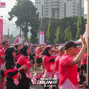 Race photo from SMARTFREN RUN 2026