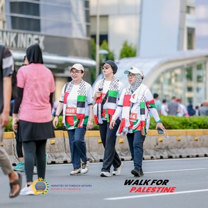 Race photo from WALK FOR PALESTINE