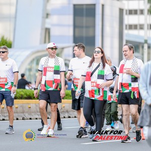 Race photo from WALK FOR PALESTINE