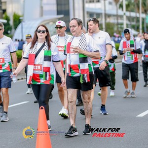 Race photo from WALK FOR PALESTINE