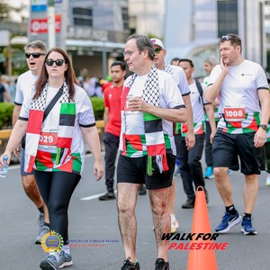 Race photo from WALK FOR PALESTINE