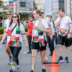 Race photo from WALK FOR PALESTINE