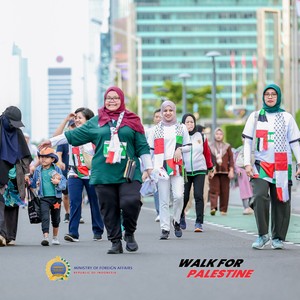 Race photo from WALK FOR PALESTINE