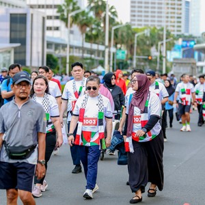 Race photo from WALK FOR PALESTINE