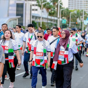 Race photo from WALK FOR PALESTINE