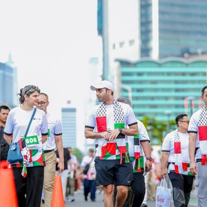 Race photo from WALK FOR PALESTINE