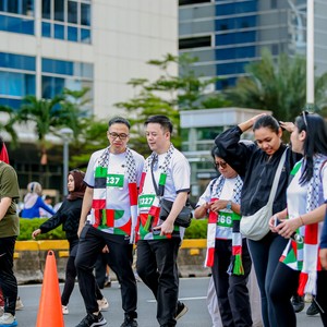 Race photo from WALK FOR PALESTINE
