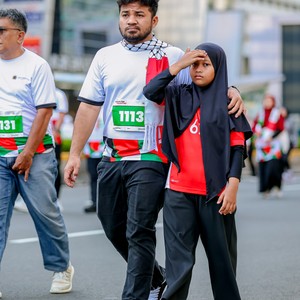 Race photo from WALK FOR PALESTINE