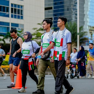 Race photo from WALK FOR PALESTINE