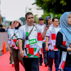 Race photo from WALK FOR PALESTINE