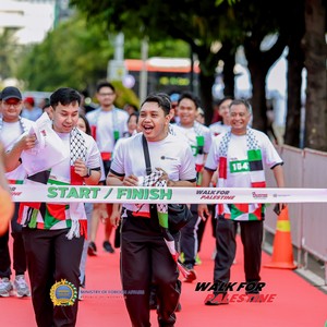 Race photo from WALK FOR PALESTINE