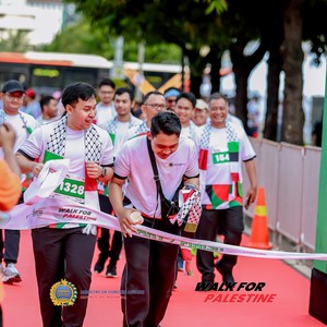 Race photo from WALK FOR PALESTINE