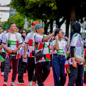 Race photo from WALK FOR PALESTINE