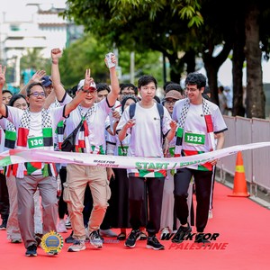 Race photo from WALK FOR PALESTINE