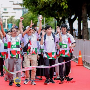 Race photo from WALK FOR PALESTINE