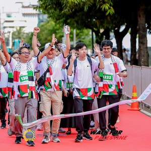 Race photo from WALK FOR PALESTINE