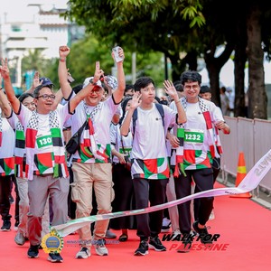 Race photo from WALK FOR PALESTINE