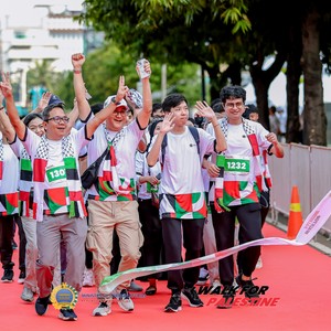 Race photo from WALK FOR PALESTINE