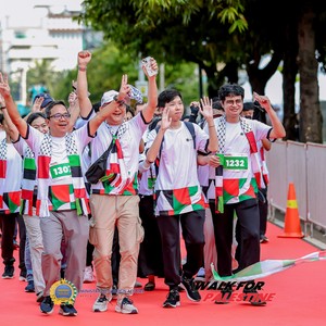Race photo from WALK FOR PALESTINE